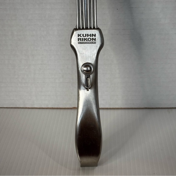 Kuhn Rikon Switzerland Stainless Steel Easy Lock Tongs Spatula - Picture 2 of 7